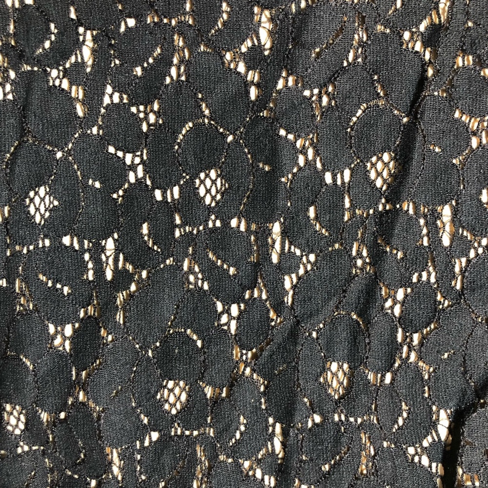 Lace Dress Fully Lined Black/Beige Size L Junior NWOT - Picture 8 of 10
